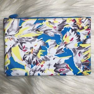 Ipsy Glam Bag 💄 Blue, White, & Yellow Makeup Bag